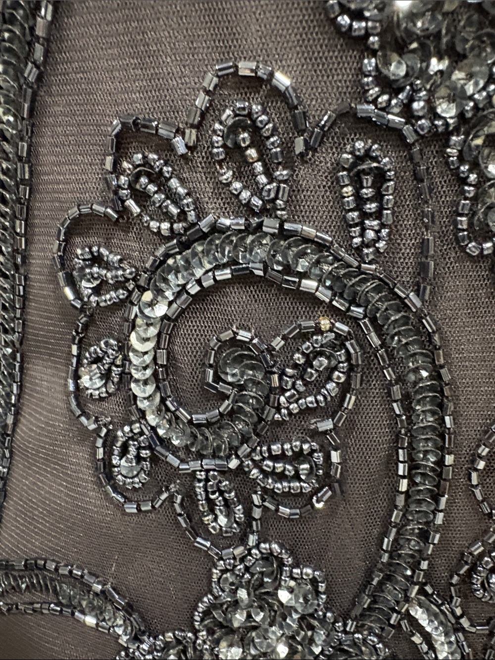 Embellished Black Beaded Sleeveless Flapper Cocktail Dress - Picture 7 of 16